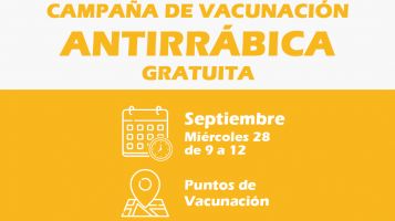 Jornada de Vacunación Antirrábica Gratuita en distintos puntos de la ciudad