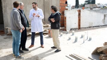 Lunghi supervisó las obras de ampliación de los Consultorios Externos