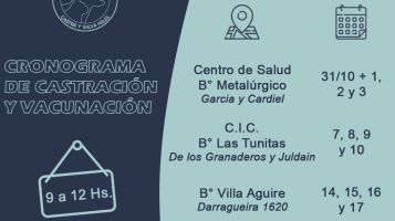 Continua el programa de castración y vacunación de animales